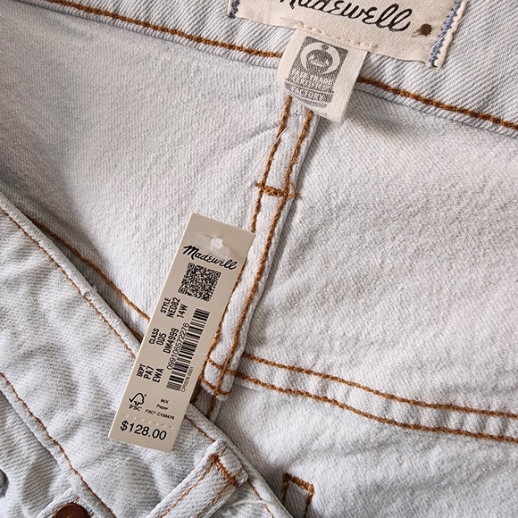 NWT - THE PERFECT VINTAGE WIDE-LEG JEAN by MADEWELL - 14W LIGHT-WASH - Picture 5 of 7